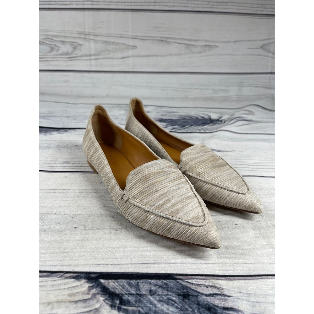M. Gemi Stellato Sacchetto Shimmer Flats Pointed Toe Size US 7.5